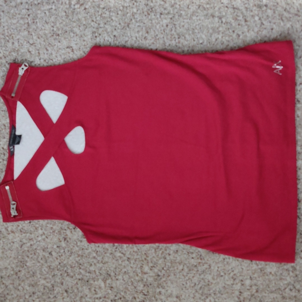 Armani Exchange sleeveless brand new top. Size M,dark red.